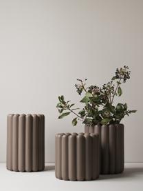 Cache-pot Mist, larg. 19 cm, Céramique, Taupe, mat, Ø 19 x haut. 19 cm