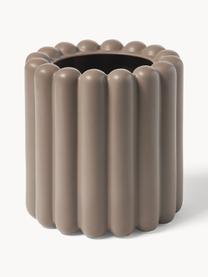 Cache-pot Mist, larg. 19 cm, Céramique, Taupe, mat, Ø 19 x haut. 19 cm