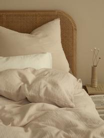 Housse de couette en mousseline Odile, Beige, larg. 240 x long. 220 cm