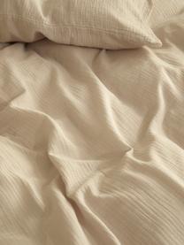 Housse de couette en mousseline Odile, Beige, larg. 240 x long. 220 cm