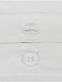 Baumwollsatin-Bettdeckenbezug Premium in Hellgrau mit Stehsaum, Webart: Satin, leicht glänzend Fa, Hellgrau, B 160 x L 210 cm