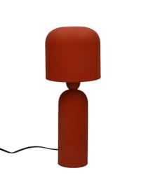 Lampada da comodino di design Bul, Paralume: metallo rivestito, Base della lampada: metallo rivestito, Rosso terracotta, Ø 15 x Alt. 35 cm