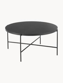 Table basse ronde Mica, Noir, Ø 82 cm