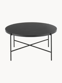 Table basse ronde Mica, Noir, Ø 82 cm