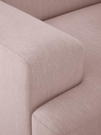 Divano angolare 4 posti Melva, Rivestimento: 100% poliestre Il rivesti, Struttura: pino massiccio, certifica, Tessuto rosa chiaro, Larg. 319 x Alt. 196 cm, chaise-longue a destra