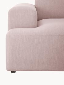 Ecksofa Melva (4-Sitzer), Bezug: 100% Polyester Der hochwe, Gestell: Massives Kiefernholz, Spa, Füße: Kunststoff Dieses Produkt, Webstoff Hellrosa, B 319 x T 196 cm, Eckteil links