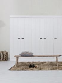 Kledingkast Connect in wit, 3 deuren, Frame: grenenhout, gelakt, Wit, 140 x 195 cm