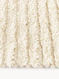 Tapis en laine à poils longs tissé à la main Octavia, 71 % laine, 29 % coton

Les tapis en laine peuvent perdre des fibres lors des premières semaines et des peluches peuvent se former, ce phénomène est naturel et diminue à mesure de votre usage et du temps, Blanc crème, larg. 80 x long. 150 cm (taille XS)