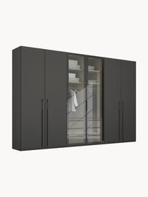 Drehtürenschrank Skat Shine mit beleuchteten Glastüren, Griffe: Metall, beschichtet, Anthrazit, B 301 x H 235 cm