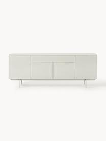 Credenza Elona, Beige chiaro lucido, Larg. 200 x Alt. 75 cm