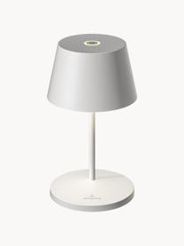 Lampada da esterno portatile a LED con luce regolabile Seoul, Lampada: alluminio rivestito, Bianco opaco, Ø 11 x Alt. 20 cm