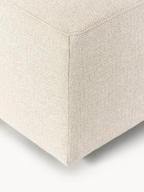 Pouf XL Melva, larg 116 x prof. 42 cm, Tissu beige clair, larg. 116 x prof. 42 cm