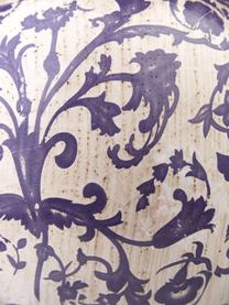Oggetto decorativo in ceramica Cerino, Ceramica, Viola, bianco, Ø 18 x Alt. 17 cm