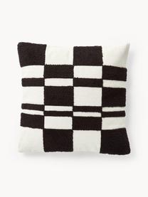 Housse de coussin 45x45 avec motif à carreaux tuftés Scout, 100 % coton

Le matériau est certifié STANDARD 100 by OEKO-TEX®, 21.HIN.47113, Hohenstein, Blanc cassé, noir, larg. 45 x long. 45 cm