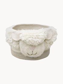 Opbergmand Sheep, Mand: 100% wol, Lichtbeige tinten, B 30 x H 27 cm