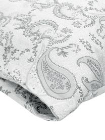 Baumwollsatin-Kopfkissenbezüge Grantham mit Paisley-Muster, 2 Stück, Webart: Satin Fadendichte 200 TC,, Hellgrau, B 40 x L 80 cm