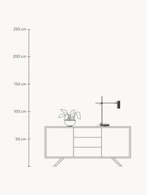 Schreibtischlampe Cassandra, Schwarz, B 47 x H 55 cm