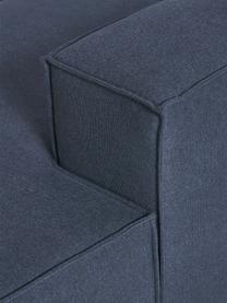 Modulares XL-Ecksofa Lennon, Bezug: 100 % Polyester Der strap, Gestell: Massives Kiefernholz, Spe, Füße: Kunststoff Dieses Produkt, Webstoff Dunkelblau, B 329 x T 269 cm, Eckteil rechts