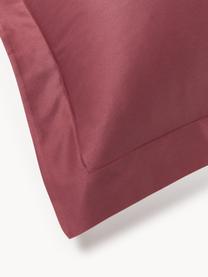 Povlak na polštář z bavlněného saténu Premium, Vínově červená, Š 40 cm, D 80 cm