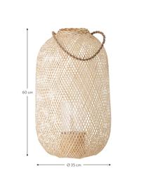 Lanterna in juta Musu, Manico: juta, Beige, Ø 35 x Alt. 60 cm