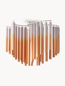 Dizajnová stropná lampa Coralie, Oranžová, levanduľová, Ø 12 x V 45 cm