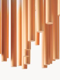 Lámpara de techo de diseño Coralie, Pantalla: 100% madera de fresno, Naranja, lavanda, Ø 12 x Al 45 cm