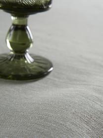 Tovaglia in lino verde/grigio Heddie, 100% lino, Grigio-verde, Per 4-6 persone (Larg.145 x Lung. 200 cm)