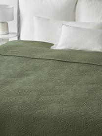 Gestructureerde katoenen bedsprei Panra, 100% katoen

Het materiaal dat in dit product wordt gebruikt, is getest op schadelijke stoffen en gecertificeerd volgens OEKO-TEX Standard 100 - Textiel door OEKO-TEX®, CITEVE, 5763CIT., Olijfgroen, B 230 x L 250 cm