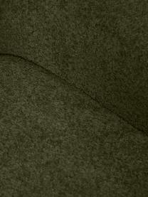 Poltrona letto in teddy-bouclé Eliot, Rivestimento: teddy-bouclé (100% polies, Piedini: plastica, Teddy-bouclé verde scuro, Larg. 100 x Prof. 94 cm