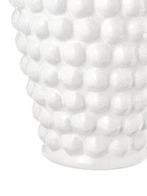 Vase design en céramique Dotty, Céramique, émail, Blanc, Ø 14 x haut. 20 cm