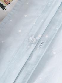 Copripiumino reversibile in cotone percalle con stampe invernali Homecoming, Bianco, multicolore, Larg. 200 x Lung. 200 cm