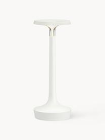 Kleine mobile LED-Tischlampe Bon Jour, dimmbar, Kunststoff, Weiß, Ø 11 x H 27 cm