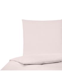 Housse de couette en percale de coton rose Elsie, Rose, larg. 240 x long. 220 cm