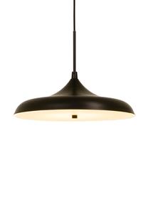 Dimbare LED hanglamp Sigma in zwart, Lampenkap: gecoat metaal, Baldakijn: kunststof, Zwart, Ø 40 x H 30 cm