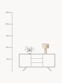 Stolní lampa s asymetrickým stínidlem Nyla, Béžová, Ø 35 cm, V 44 cm