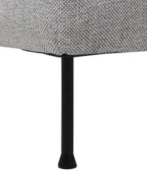 Ecksofa Cucita (3-Sitzer), Bezug: Webstoff (100% Polyester), Gestell: Massives Kiefernholz, FSC, Füße: Metall, lackiert, Webstoff Grau, B 262 x T 163 cm, Eckteil links