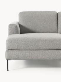 Ecksofa Cucita (3-Sitzer), Bezug: Webstoff (100% Polyester), Gestell: Massives Kiefernholz, Webstoff Grau, B 262 x T 163 cm, Eckteil links