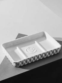 Seifenschale Porto mit Mini-Seifen, 4er-Set, Weiß, Bunt, B 16 x T 11 cm