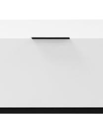 Mueble TV Kobe, Blanco, negro, An 200 x Al 40 cm