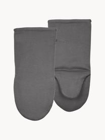 Guantes de horno Soft Kitchen, 2 uds., 100% algodón, Gris oscuro, An 19 x L 36 cm