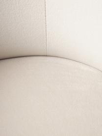 Chaises rembourrées en velours Luisa, 2 pièces, Velours blanc crème, pieds dorés, larg. 59 x prof. 58 cm