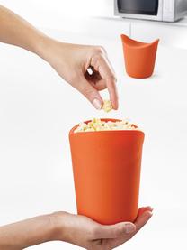 Popcorn-Macher-Set M-Cuisine, 2er-Set, Hitzebeständiges Silikon, Orange, Grau, Ø 10 x H 10 cm