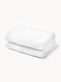 Serviette de toilette en coton bio Premium, tailles variées, Blanc, larg. 50 x long. 100 cm, 2 pièces