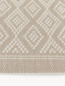 Alfombra corredor de interior/exterior Capri, 86% polipropileno, 14% poliéster, Beige, An 80 x L 250 cm