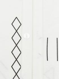 Flanell-Bettwäsche Tabitha mit Muster, Webart: Flanell Flanell ist ein k, Off-White, Schwarz, 135 x 200 cm + 1 Kissen 80 x 80 cm