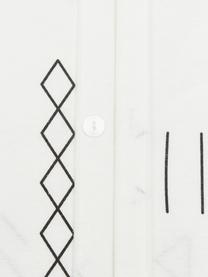 Flanell-Bettwäsche Tabitha mit Muster, Webart: Flanell Flanell ist ein k, Off-White, Schwarz, 135 x 200 cm + 1 Kissen 80 x 80 cm