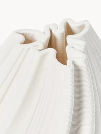 3D-geprinte vaas Melody van porselein, H 29 cm, Porselein, Wit, Ø 18 x H 29 cm
