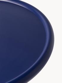 Kulatý odkládací stolek Twister, Hliník s práškovým nástřikem, Tmavě modrá, Ø 46 cm, V 56 cm