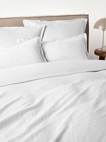 Ropa de cama de lino lavado Nature, Lino mixto
(52% lino, 48% algodón)

Densidad de hilo 108 TC, calidad estándar

Las prendas de lino mixto absorben hasta 35% de humedad intercambiandola con el ambiente, se seca muy rápido y tiene un agradable efecto refrescante para las noches de verano. Además su alta resistencia a la abrasión hace que el lino sea muy duradero, Blanco, Cama 90 cm (155 x 220 cm), 2 pzas.