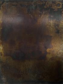 Handgefertigte Pinnwand Industrial, Metall, beschichtet, Dunkelbraun, Schwarz, B 40 x H 50 cm